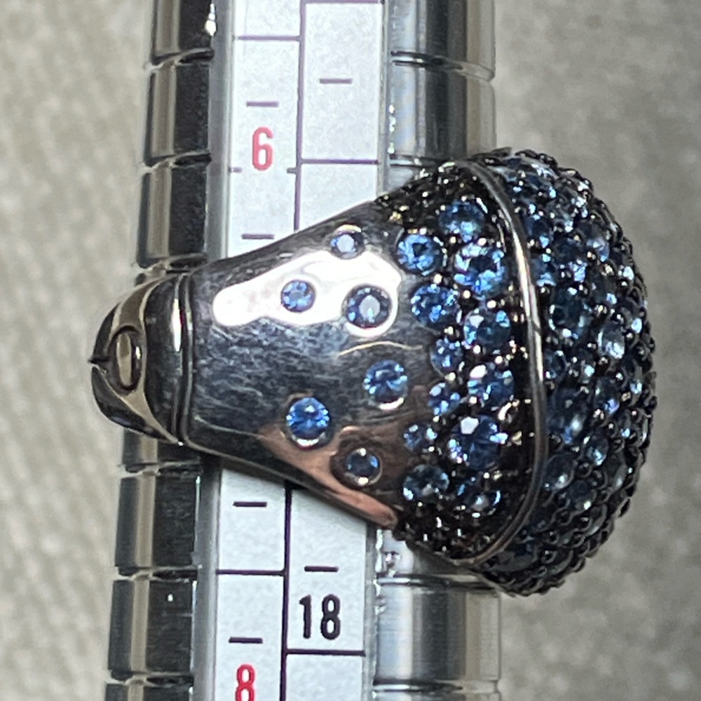 John Hardy Bamboo Sterling Silver Lava Dome Ring - Picture 5 of 5